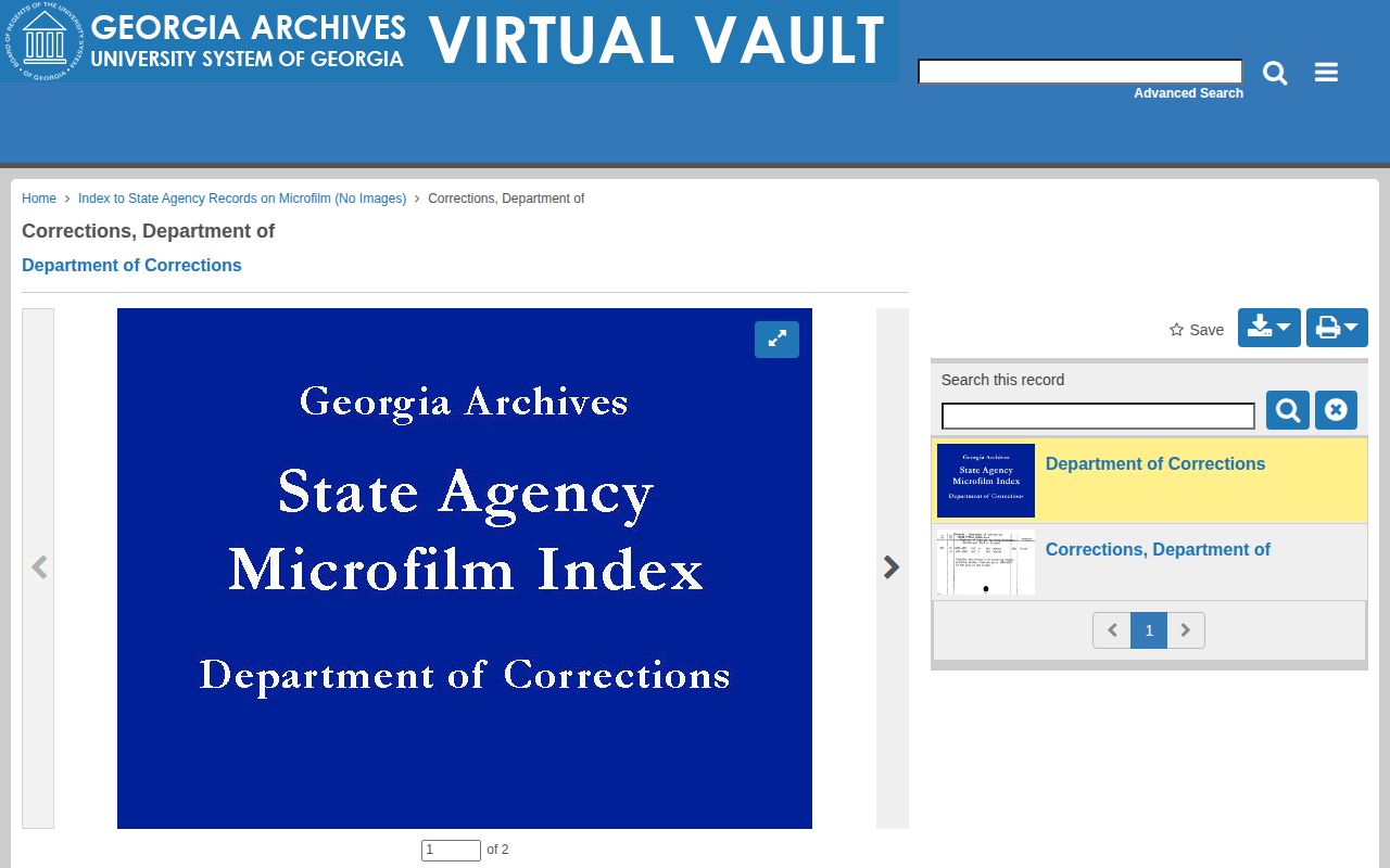 Wilkes County historical corrections record archive finding aid